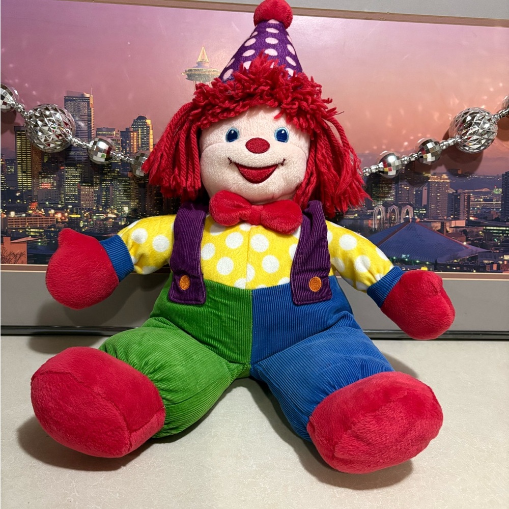 Gymboree Multicolor Clown Stuffed Animal
